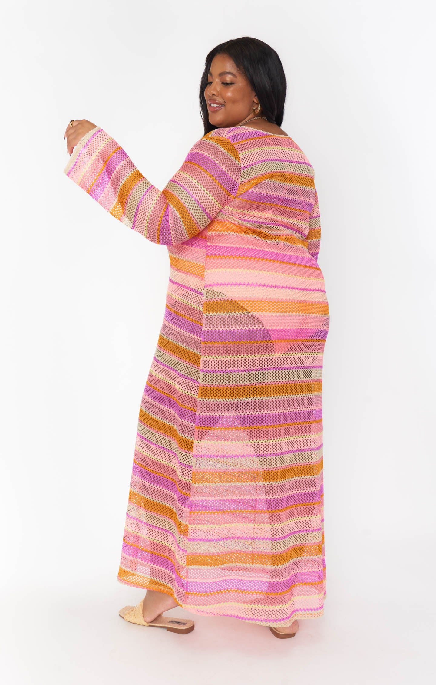 Vacay Coverup ~ Melon Mixed Crochet | Show Me Your Mumu