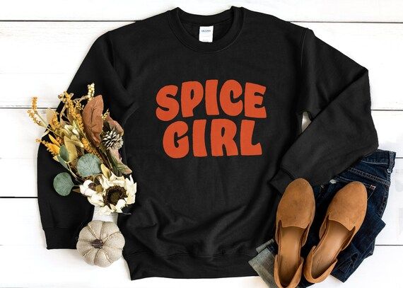 Spice Girl Sweatshirt | Pumpkin Spice Sweatshirt for Fall Pumpkin Patch, Cute Fall Sweatshirt Gif... | Etsy (US)