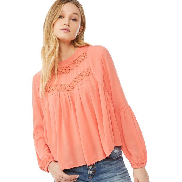 Scoop Women's Blouson Sleeve Top | Walmart (US)