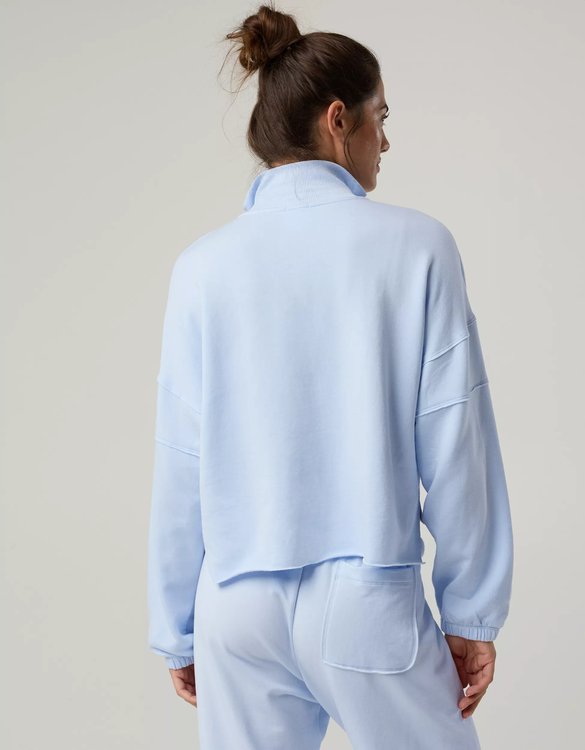 OFFLINE By Aerie OTT Seamed Quarter Zip Sweatshirt | Aerie