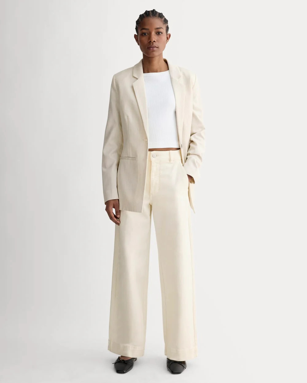 The Utility Wide-Leg Pant | Bone | Everlane