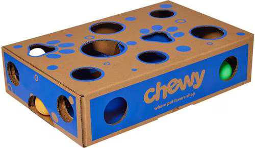 Frisco Chewy Box Cardboard Interactive Maze Cat Toy with Catnip | Chewy