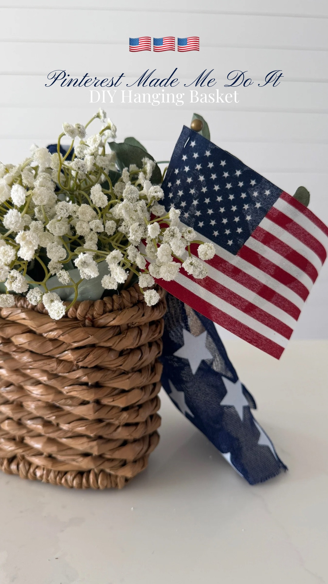 Inspired by Pinterest, made by me 🇺🇸 in love with this DIY hanging basket for the 4th of July!

#LTKSeasonal #LTKHome #LTKSaleAlert