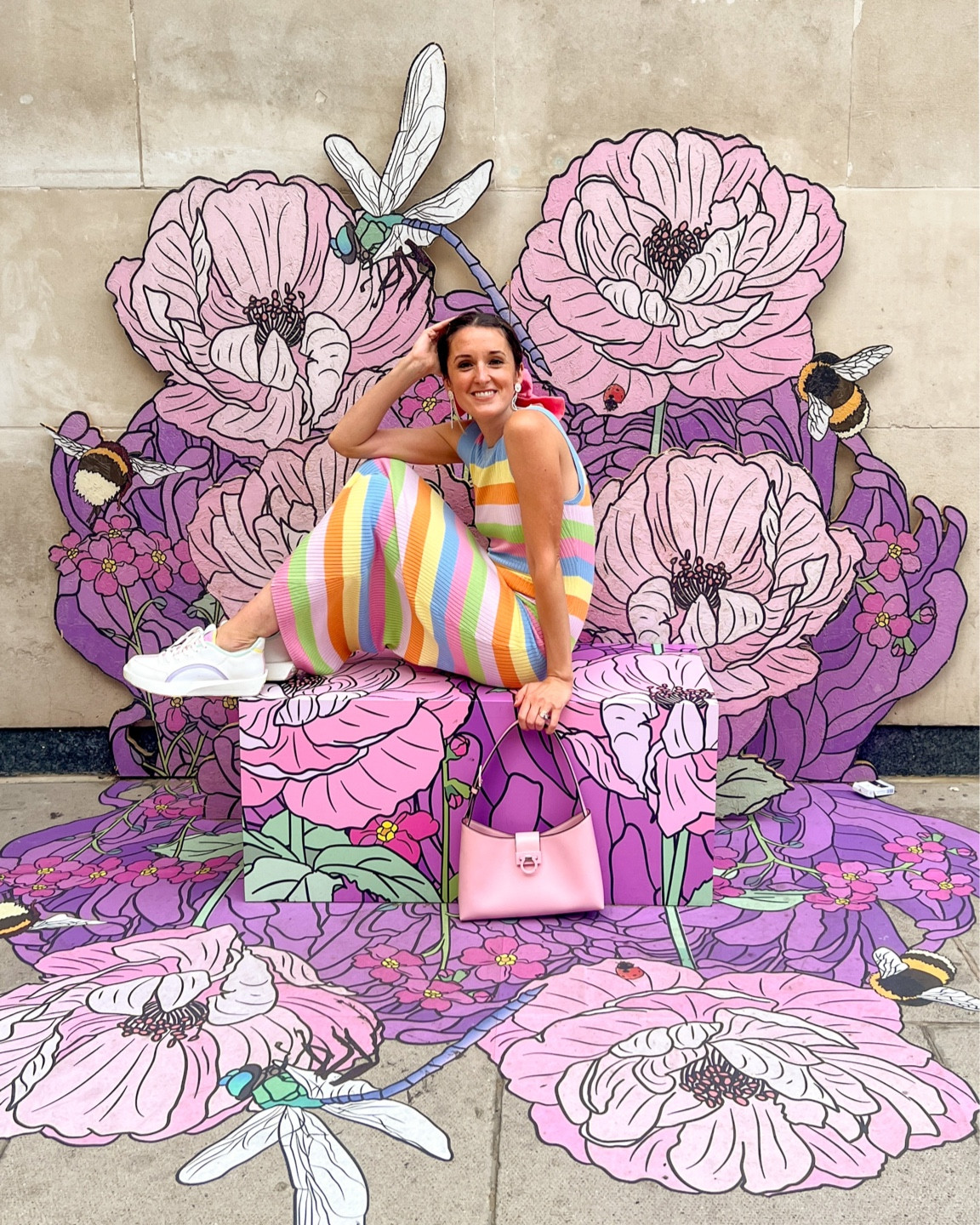 Summer nights in London in candy stripes rainbow knitted dress and rainbow sneakers to match 

#LTKSeasonal #LTKeurope