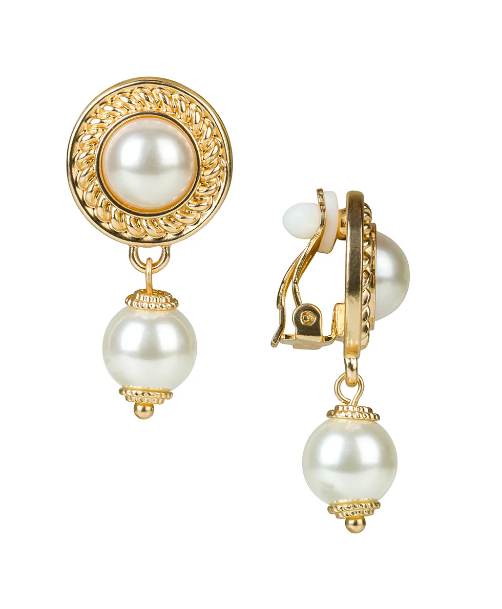 Mabe Pearl w/ Pearl Drop Earrings- Rope Ring | Patricia Nash Designs