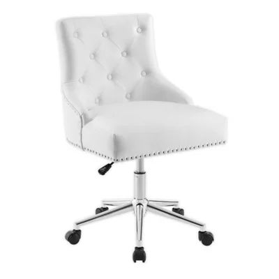 Modway Regent Tufted Swivel Office Chair in White | Bed Bath & Beyond