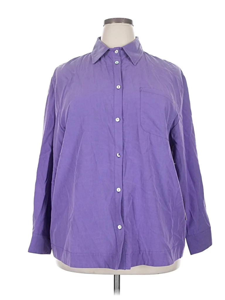 Rose & Crown Purple Long Sleeve Button-Down Shirt Size XXL (estimated) - 79% off | ThredUp (US)