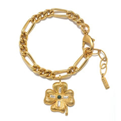 Lucky Clover Charm Bracelet | Sequin