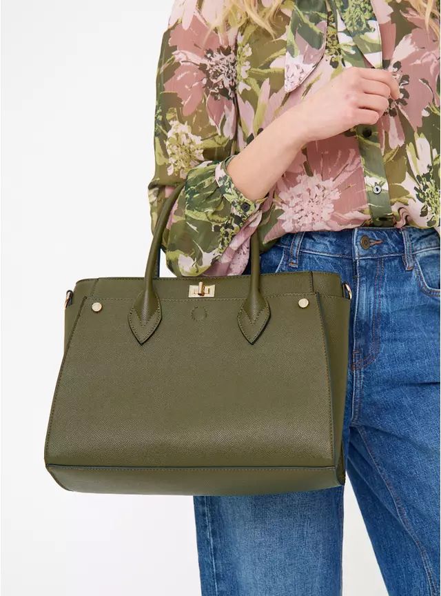 Buy Khaki Three Compartment Bag One Size | Bags | Tu | Tu Clothing