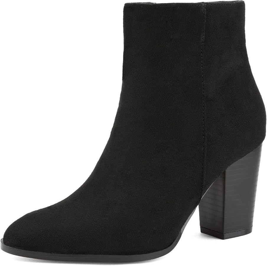 DREAM PAIRS Women's Ankle Boots Chunky Block Heel Booties | Amazon (US)