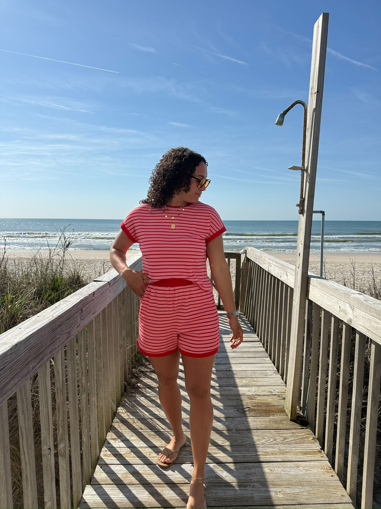 A cozy matching set thats perfect for a beach vacation. I love the vibrant colors on this one for summertime.💛 

 #LTKgrwm #LTKootd #LTKSeasonal