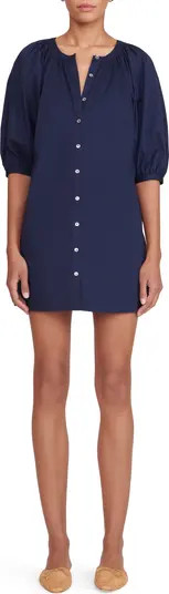 Vincent Stretch Cotton Mini Shirtdress | Nordstrom