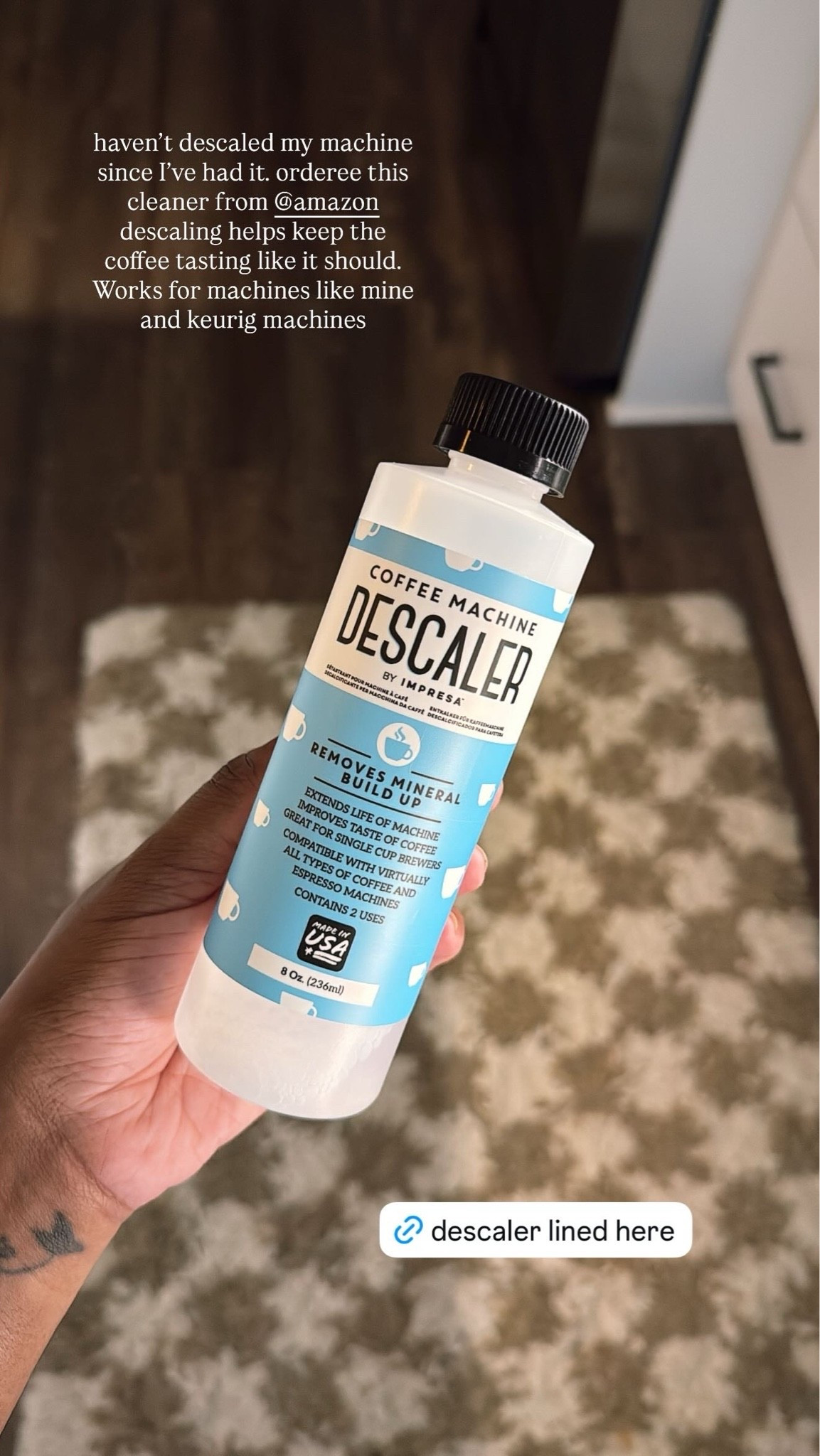 Cleaned my coffee machine with this today. Descaler from Amazon

#LTKHome #LTKdayinmylife #LTKmorningroutine