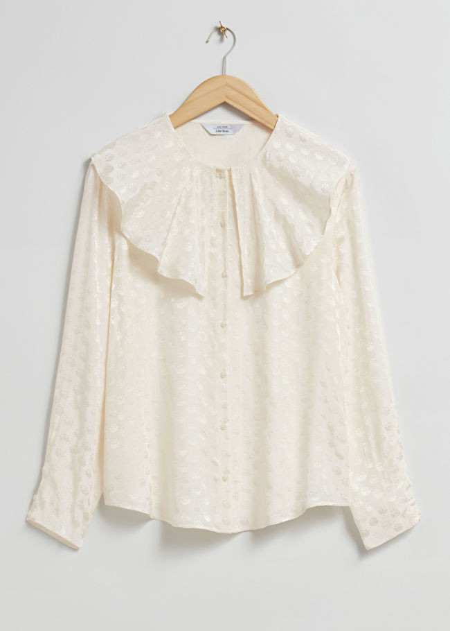 Jacquard Frilled Blouse | & Other Stories (EU + UK)
