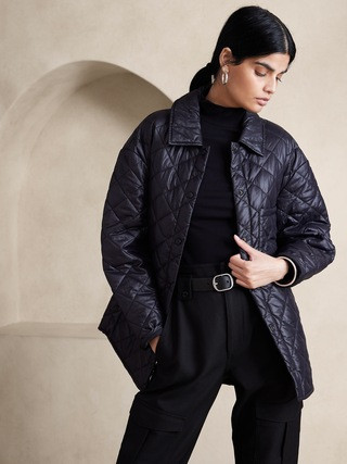 Quilted Shirt Jacket | Banana Republic (US)