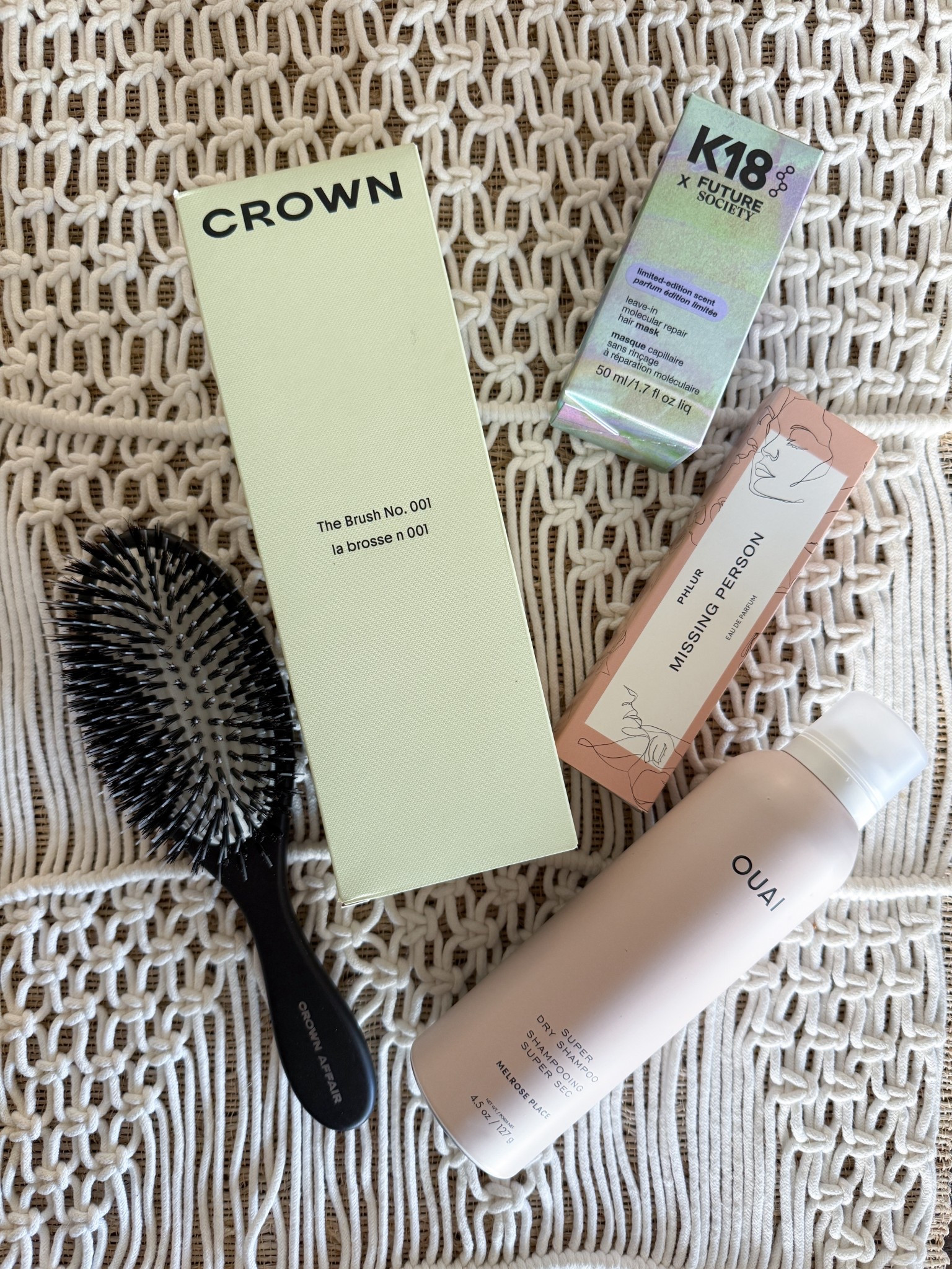 Picked up a new hair brush & restocked a few of my tried-and-true favorites at Sephora. The Crown Affair brush has been on my radar forever & it really does glide through your hair the way everyone says it does. Grabbed another K18 because nothing fixes damage as fast, another Missing Person for my purse because it’s one of the only perfumes I actually finish, & of course my OUAI dry shampoo because I refuse to be without it. All staples, all things I actually use every week.

sephora haul - sephora restock - beauty staples - beauty favorites - crown affair brush - crown affair the brush 001 - hair brush upgrade - haircare essentials - k18 hair mask - k18 molecular repair - damaged hair repair - phlur missing person - missing person perfume - everyday perfume favorite - ouai dry shampoo - ouai haircare - clean beauty picks - beauty routine must haves - everyday beauty routine - haircare routine essentials - trending beauty products

#LTKgrwm #LTKBeauty #LTKGiftGuide