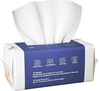 Ourmed Life Face Towels, Disposable Biodegradable Clean Facial Towels for Sensitive Skin, Lint- f... | Amazon (US)