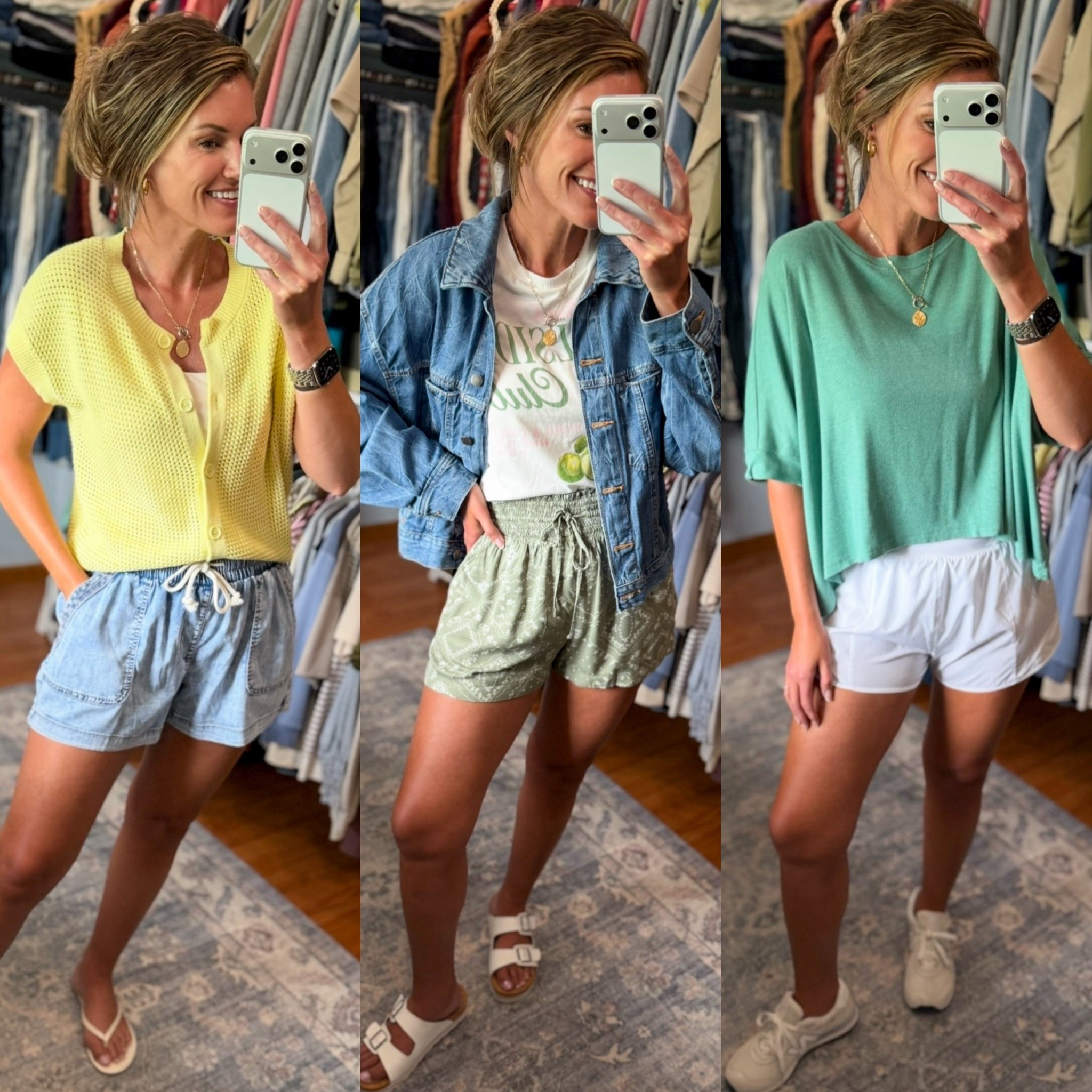 Shorts you won’t dread wearing this summer. All currently on sale with code BUY15
Wearing small in tops, large in shorts (junior sizing) 

#LTKSeasonal #LTKmomlife #LTKSaleAlert