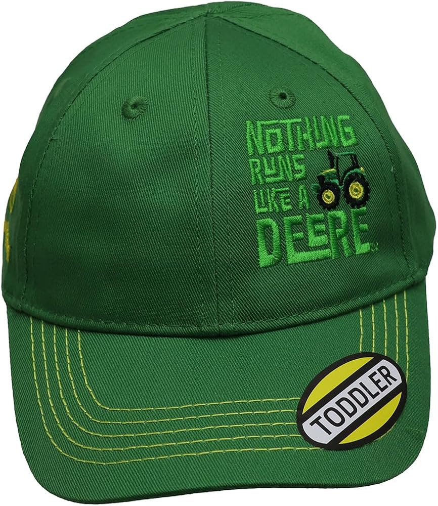 John Deere Nothing Runs Like A Deere Toddler Twill Hat, Jd Green | Amazon (US)