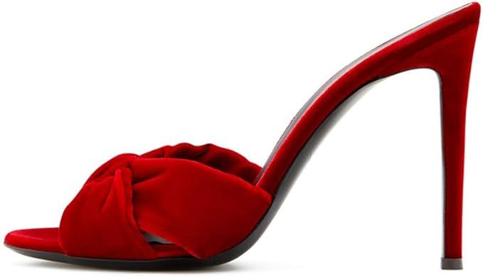 Slingback High Heel Stiletto Fashion Suede MWOOOK-952 Ladies Sexy Bowknot Wedding Evening Party P... | Amazon (US)