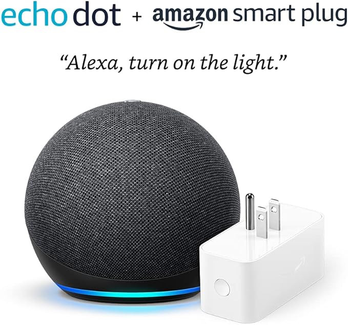 Echo Dot (4th Gen) + Amazon Smart Plug | Charcoal | Amazon (US)