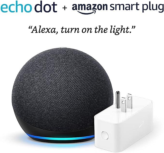 Echo Dot (4th Gen) + Amazon Smart Plug | Charcoal | Amazon (US)