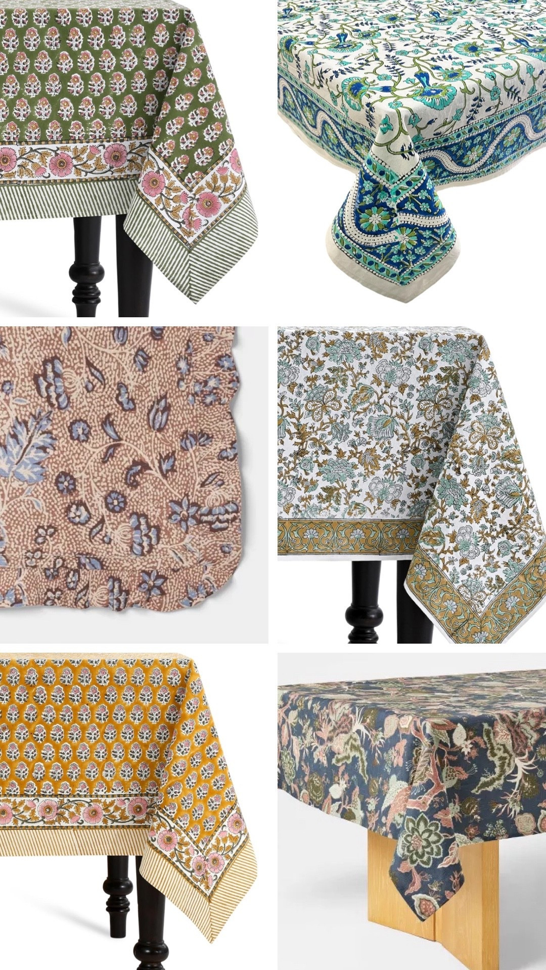 Block print tablecloths for fall and Thanksgiving tablescapes 

#LTKHome #LTKFindsUnder100 #LTKParties