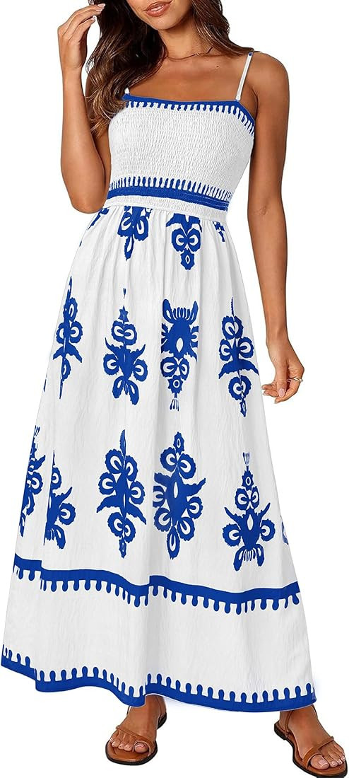 Summer Sundress Beach Vacation Maxi Dresses | Amazon (US)