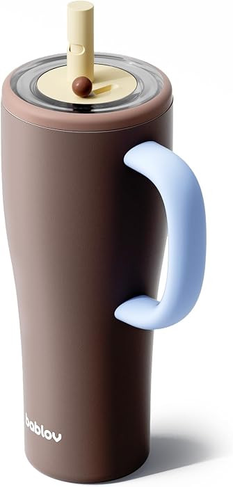 BABLOV 33 oz 316L Stainless Steel Insulated Tumbler with Straw - Insulated Coffee Tumbler with Ha... | Amazon (US)