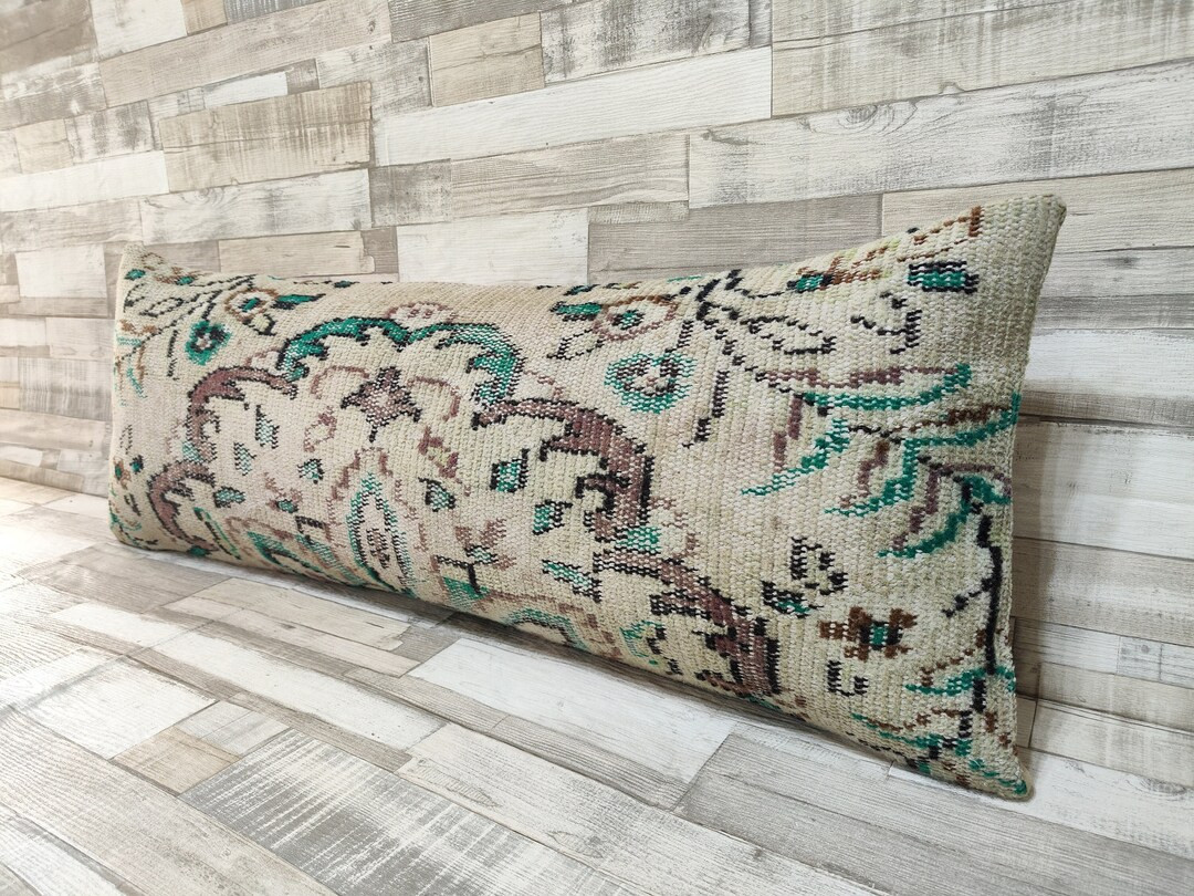 16x43 Inches Long Size Rug Pillows,decrative Pillows,handmade Pillows,vintage Lumbar Pillow Cover... | Etsy (US)