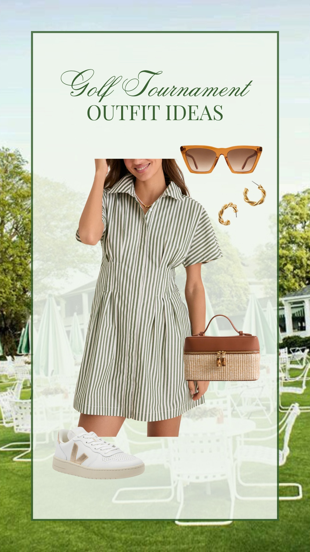 Outfit idea for a golf tournament!

Masters outfit // golf tournament outfit idea 