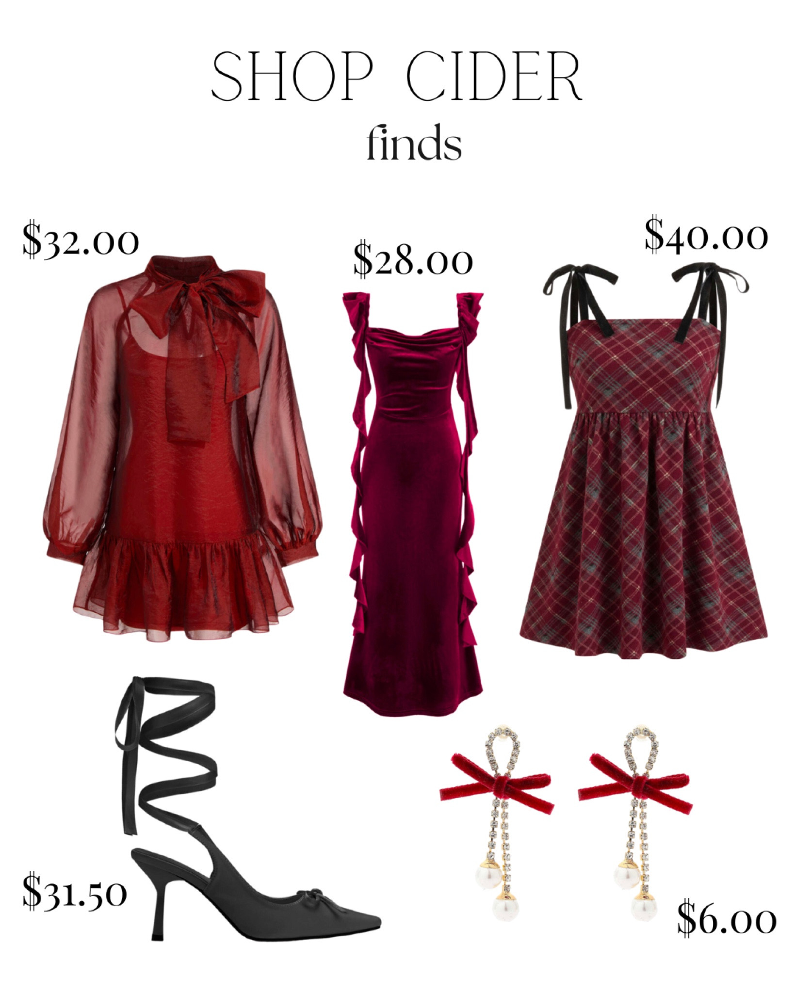 Holiday looks for less!! I mean come on with these prices!! 

#LTKHoliday #LTKParties #LTKFindsUnder50