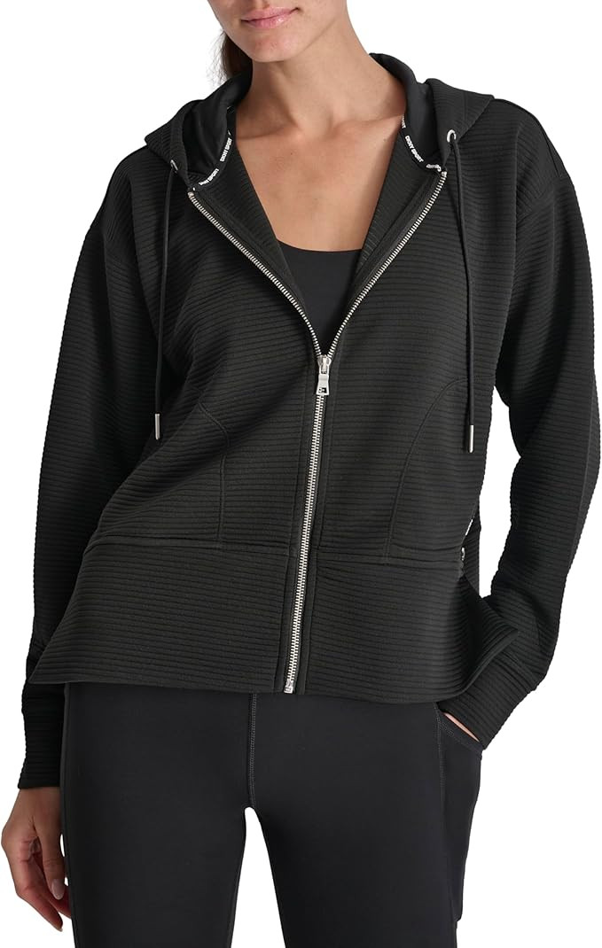 DKNY womens Full Zip Tech Hoodie Jacket       Send to LogieInstantly adds this product to your Lo... | Amazon (US)
