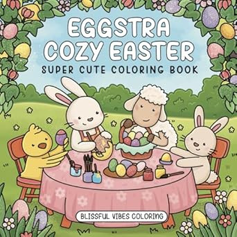 Eggstra Cozy Easter: Super Cute Coloring Book for Adults & Teens with Adorable Spring Animals to ... | Amazon (US)