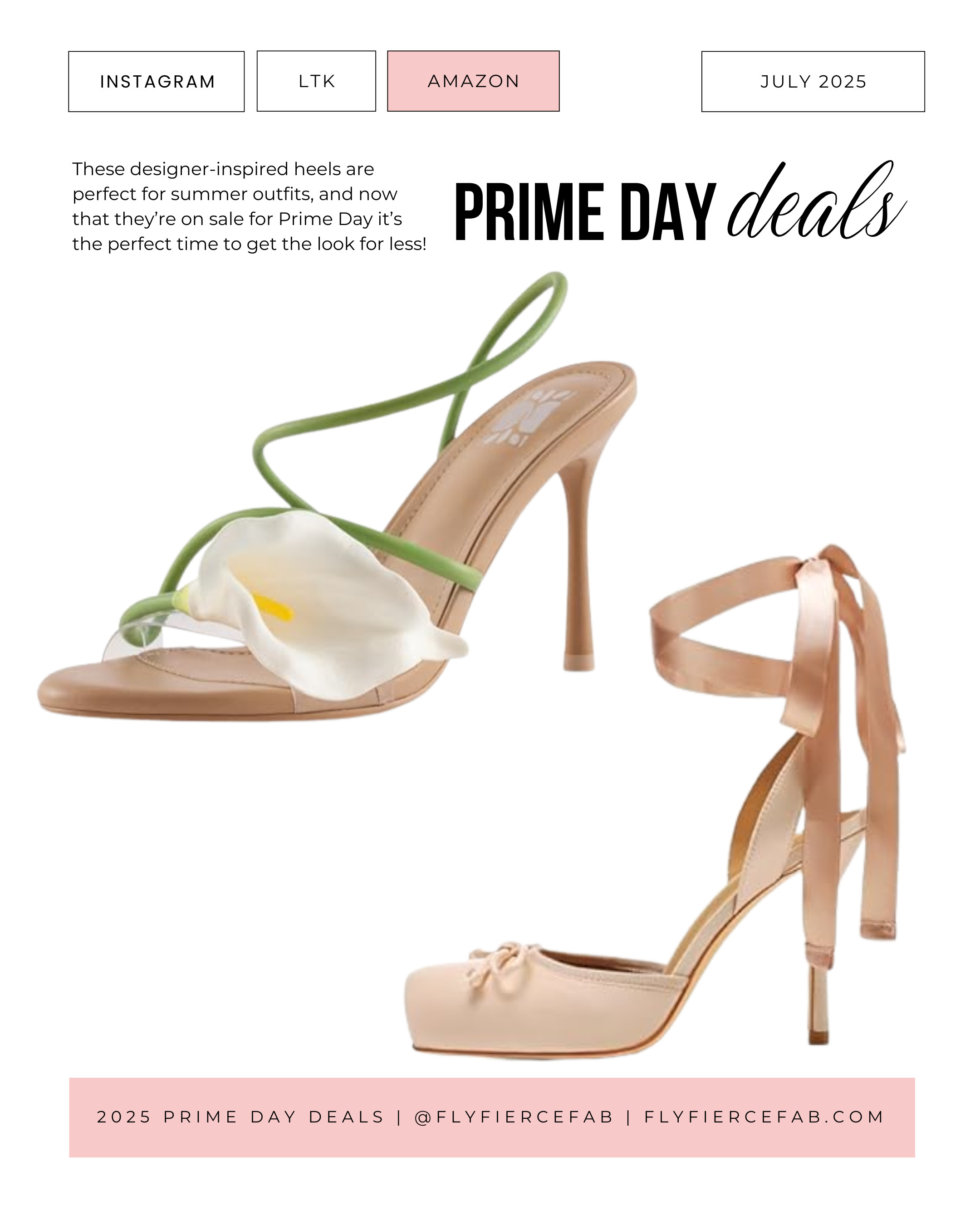 These designer-inspired heels are perfect your summer outfits, and now that they're on sale for Prime Day it's the perfect time to get the look for less. 

The Christian Louboutin-inspired ballerina heels are at the top of my list and the Cult Gaia-inspired heels with the calla lily on them would be so cute with vacation outfits! 

 

#LTKSeasonal #LTKSaleAlert #LTKFindsUnder50