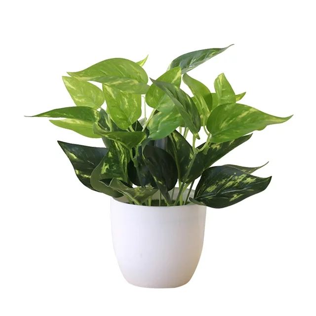 KGJQ Fresh Artificial Foliage Plants with White Vase Small Artificial Tree for Office Desktop Dec... | Walmart (US)