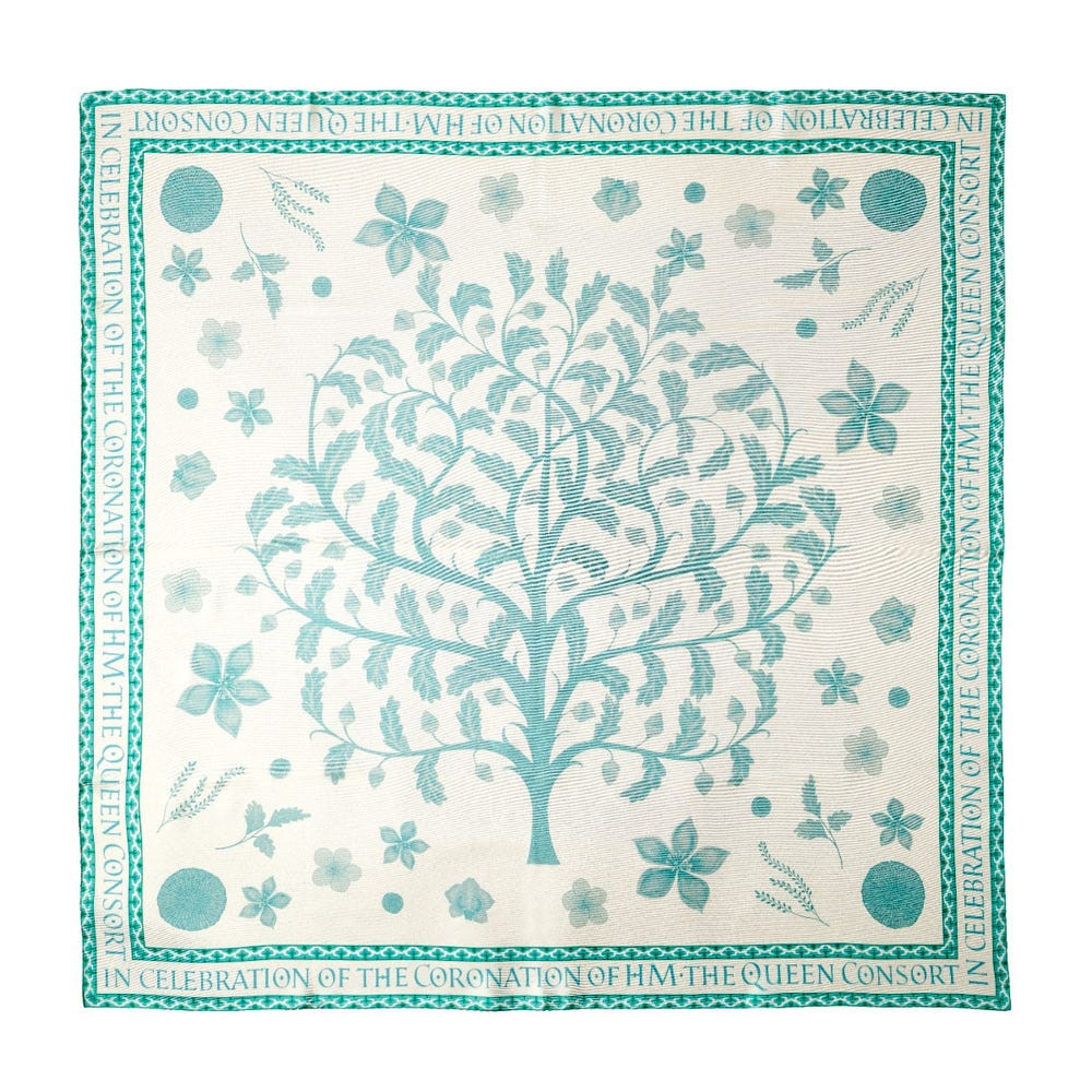 Fortnum's Coronation Queen Consort Silk Twill Scarf | Fortnum & Mason