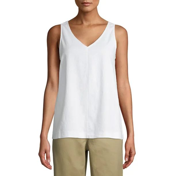 Time and True Women's Everyday Woven Tank Top | Walmart (US)