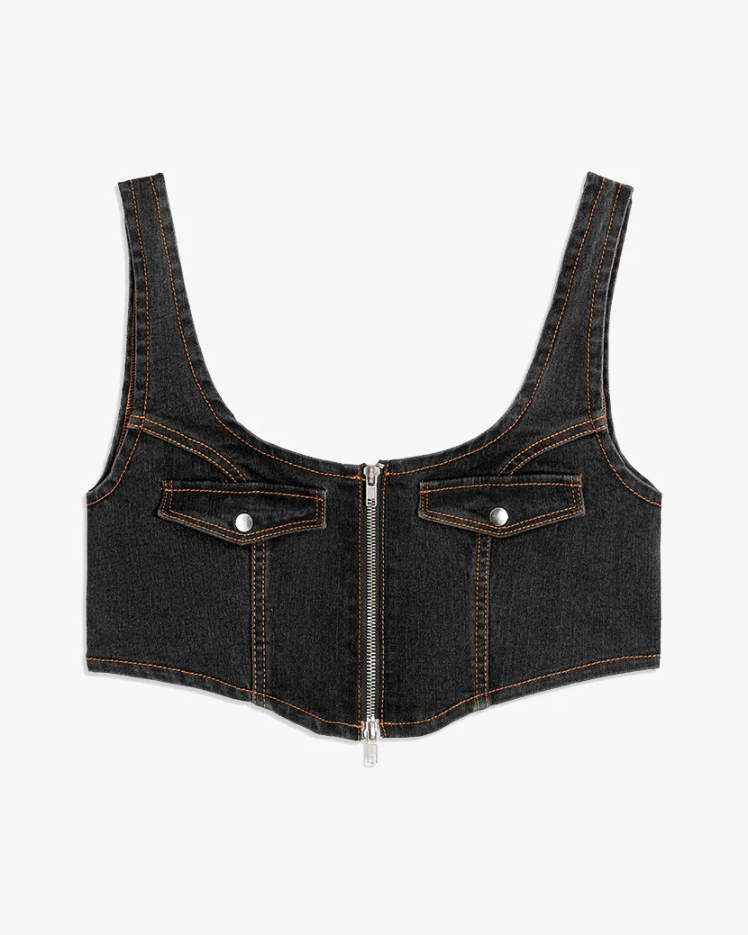 Denim Corset | We Wore What