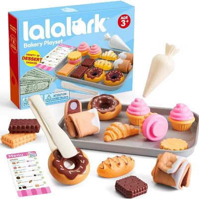 Joyfy Toddler Pretend Play Bakery Set - 17PCS Kitchen Toys with Cookies, Tray & Money for Learning Imagination, Christmas Birthday Gift for Boys Girls | Target