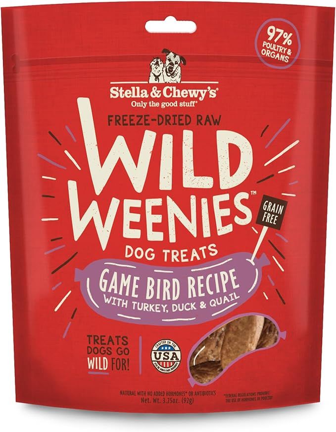 Stella & Chewy’s Freeze-Dried Raw Wild Weenies Dog Treats – All-Natural, Protein Rich, Grain ... | Amazon (US)
