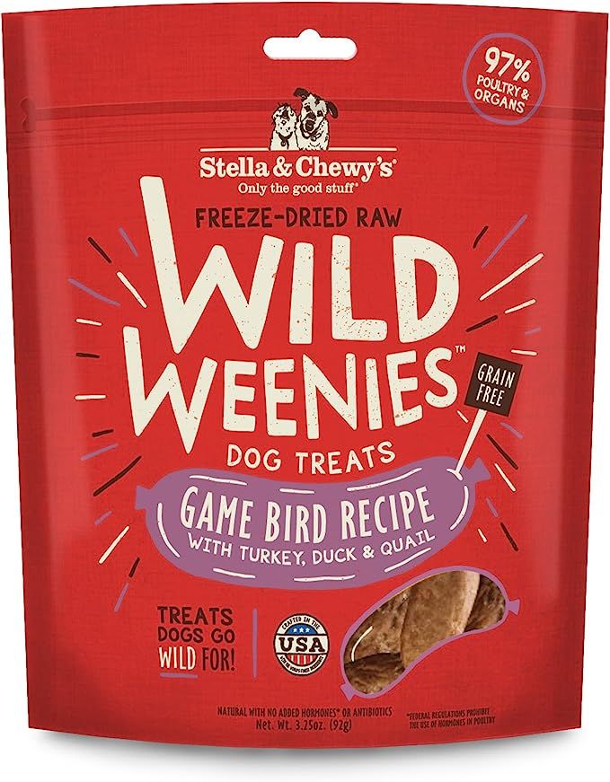 Stella & Chewy’s Freeze-Dried Raw Wild Weenies Dog Treats – All-Natural, Protein Rich, Grain ... | Amazon (US)