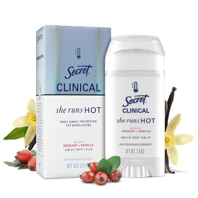 Secret Clinical Women's 100HR Relief & Comfort She Runs Hot Deodorant - Lavender & Jasmine - 2.6oz | Target