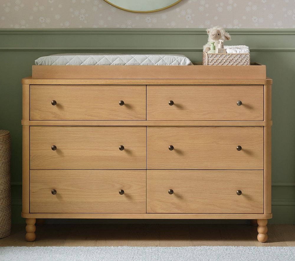 Hazel 6-Drawer Changing Table (52w x 19d") | Pottery Barn Kids