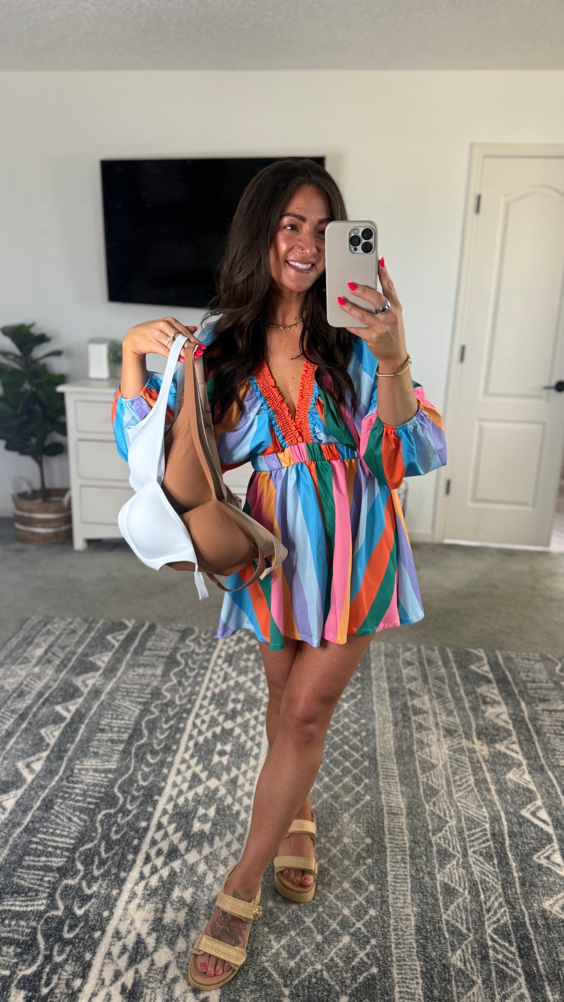 Love this romper and these bras are the perfect option! In my true size in all.  The witless jelly push-up seamless tshirt bra comes in a bunch of color options and currently on sale! 

#LTKootd #LTKPetite #LTKSaleAlert