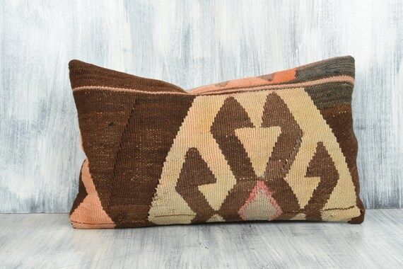 Handwoven Carpet Pillow 12x20 Pillow Case Home Decor Couch | Etsy | Etsy (US)