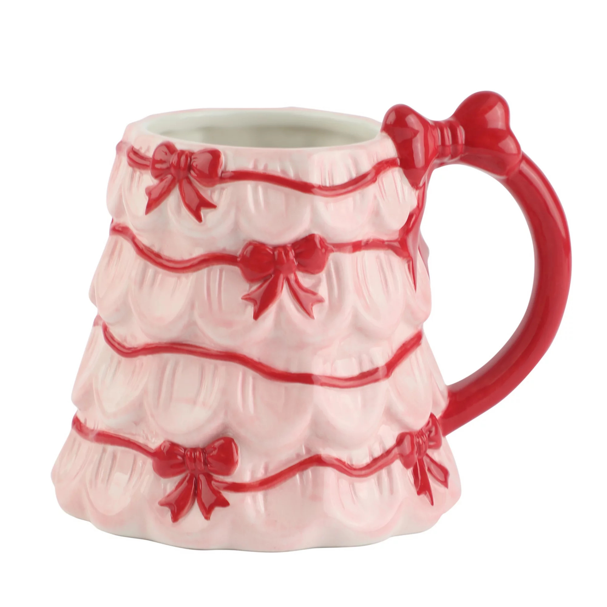 Ceramic Holiday Tree Mug with Bows | Kohl's