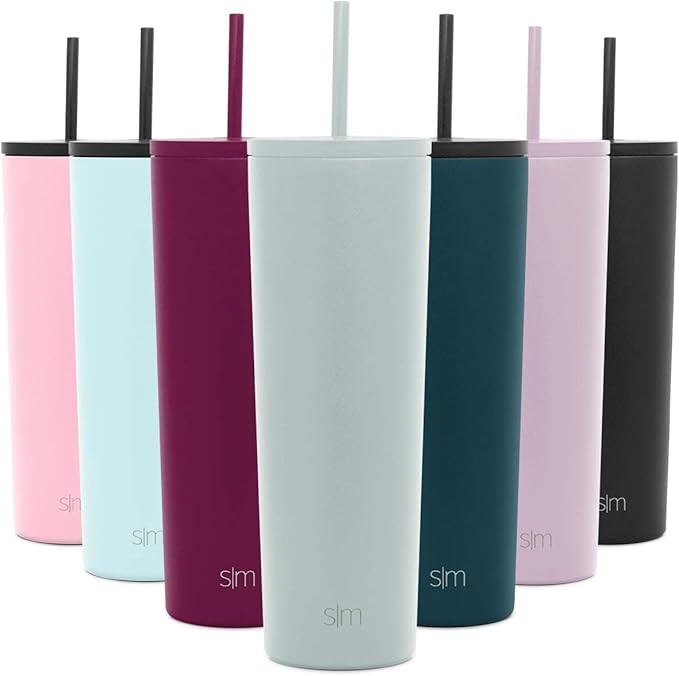 Simple Modern Insulated Tumbler Cup with Straw Lid and Flip Lid | Reusable Stainless Steel Water ... | Amazon (US)