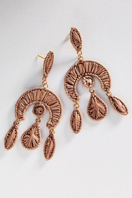 Rattan Deco Drop Earrings | Anthropologie (US)