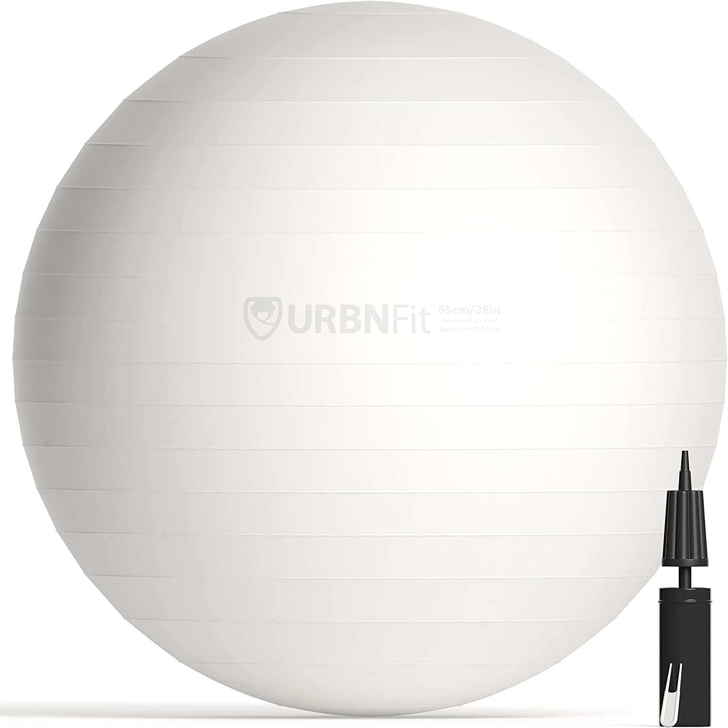 URBNFit Exercise Ball - Yoga Ball for Workout Pregnancy Stability - AntiBurst Swiss Balance Ball w/  | Amazon (US)